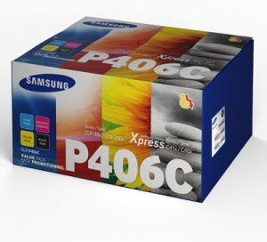 Samsung Multipack Nero / Ciano / Magenta / Giallo Clt-P406C Su375A Rainbow Kit Originale