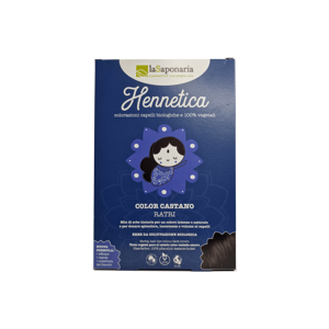 La Saponaria Hennetica Tinta vegetale castano scuro Ratri 100 gr