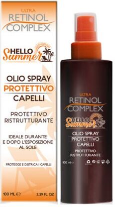 retinol complex hello summer olio spray protettivo capelli 100 ml