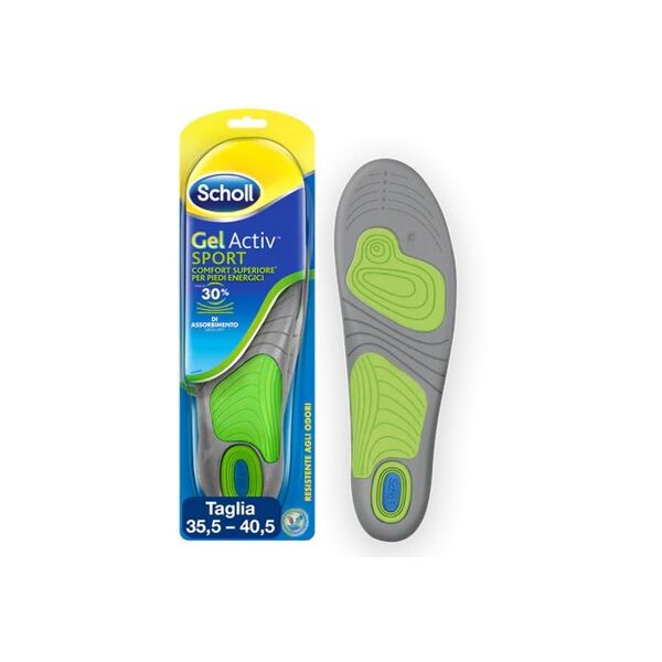 scholl gel active sport solette antiodore donna 35,5 40,5