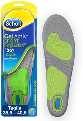 scholl gel active sport solette antiodore donna 35,5 40,5