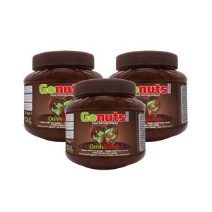 Daily life GoNuts Darklicius 3 X 350 gr Cioccolata Fondente spalmabile Go Nuts