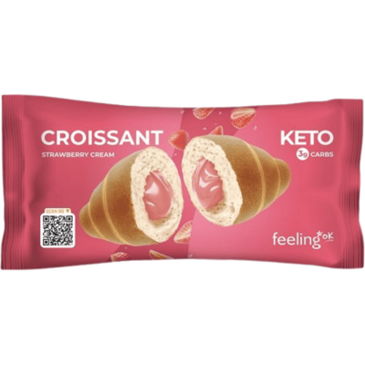 Feeling OK Cornetto Crossaint KETO 1X50 g Fragola Feeling OK Cornetto Crossaint KETO 1X50 g Fragola