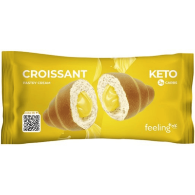 Feeling OK Cornetto Crossaint KETO 1X50 g Crema Pasticcera Feeling OK Cornetto Crossaint KETO 1X50 g Crema Pasticcera