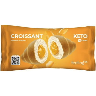 Feeling OK Cornetto Crossaint KETO 1X50 g Albicocca Feeling OK Cornetto Crossaint KETO 1X50 g Albicocca