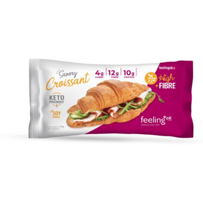 Feeling OK Cornetto Savory Crossaint +Fibre KETO 1X50 g Salty Feeling OK Cornetto Savory Crossaint +Fibre KETO 1X50 g Salty