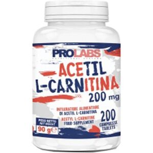 PROLABS Acetil L-Carnitina 200 cps da 200 mg. Carnitina Brucia Grassi Dimagrante