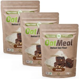 Daily Life Instant Oatmeal farina d'avena 3 X 1 kg gusto Brownie