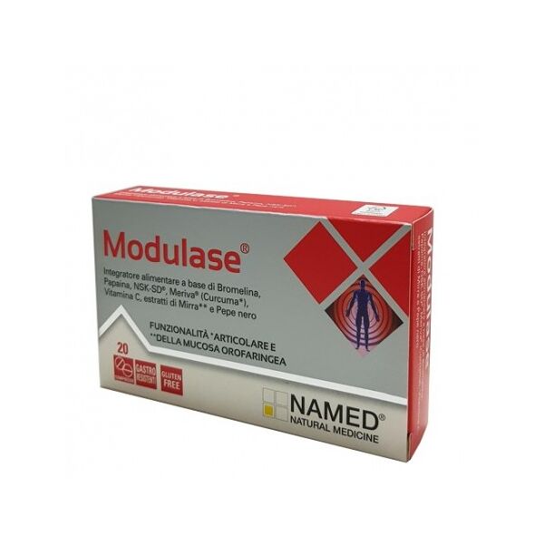 named modulase integratore a base di bromelina e papaina 20 cpr