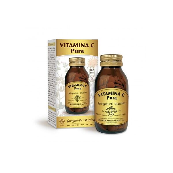 vitamina c pura 90 gr 180 pastilie dr. giorgini antiossidante stanchezza