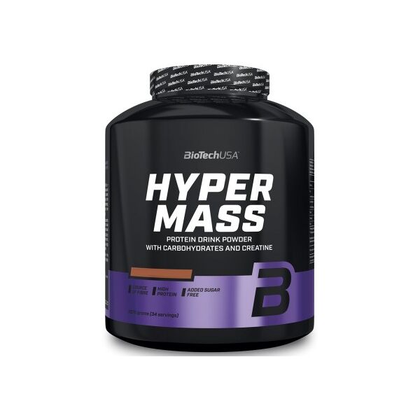 biotech hyper mass 2270 gr. mega mass gainer con proteine whey creatina e bcaa