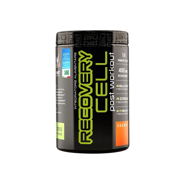 net integratori recovery cell liposomiale post workout 330 gr gusto arancia