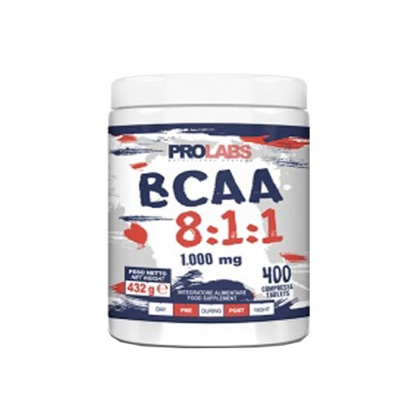 prolabs bcaa 8:1:1 400 cpr aminoacidi ramificati 811 extra leucina + vitamine