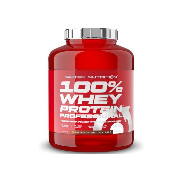 scitec nutrition 100% whey protein professional 2350 gr proteine del siero del latte