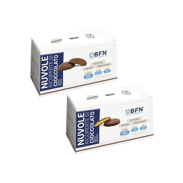 bfn nuvole ricoperta di cioccolato 3 porzioni da 40 gr low carb dieta chetogenica