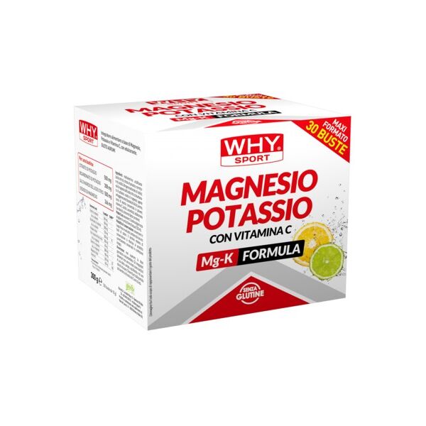 why sport magnesio e potassio con vitamina c mg-k formula 30 bustine