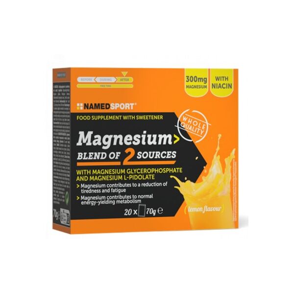 named sport magnesium blend of 2 sources 20 bustine