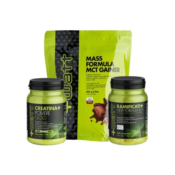 +watt kit massa muscolare mass formula + creatina + aminoacidi