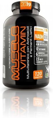 net integratori muscle vitamin multivitaminico 120 cpr nuovo con coq10