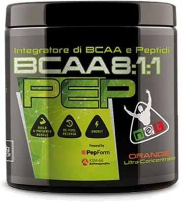 net integratori bcaa 8:1:1 pep aminoacidi peptidici 210 gr gusto arancia