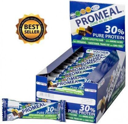 volchem promeal 40 30 30 barretta proteica 24 x 50 gr