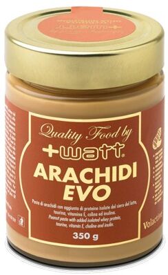 +watt arachidi evo burro d'arachidi con taurina e proteine del siero del latte vit e 350 gr