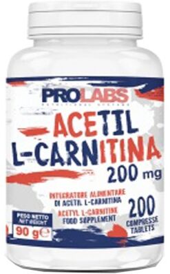 prolabs acetil l-carnitina 200 cps da 200 mg. carnitina brucia grassi dimagrante