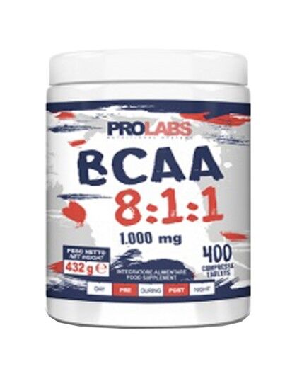 prolabs bcaa 8:1:1 400 cpr aminoacidi ramificati 811 extra leucina + vitamine