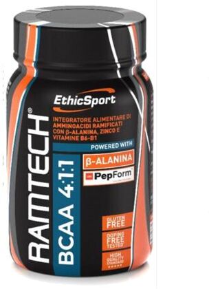 ethicsport ramtech bcaa 4:1:1 120 cpr aminoacidi pepform con beta alanina