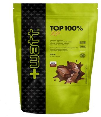 +watt top 100 % xp whey proteine siero del latte isolate + enzimi e vitamine