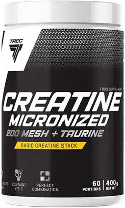 trec nutrition creatine micronized 200 mesh + taurine 400 gr