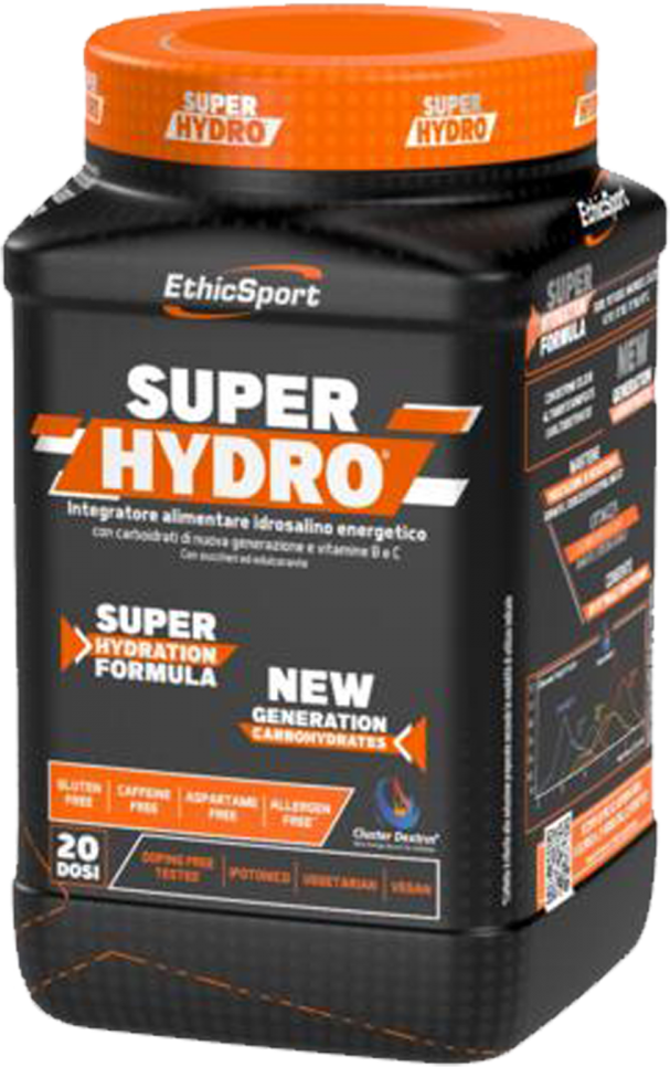 ethicsport superhydro 500 gr integratore idrosalino energetico di carboidrati e vitamine b e c