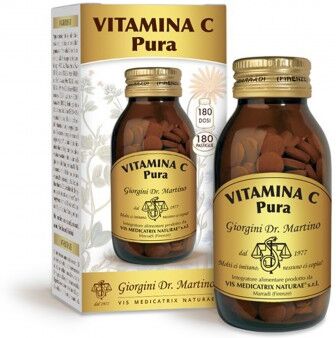 Vitamina C Pura 90 gr 180 Pastilie Dr. Giorgini Antiossidante Stanchezza