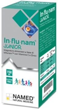 Named In-Flu-Nam Junior 150 ml Influnam Junior Integratore Vitamina C e Zinco