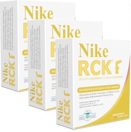 New Mercury NIKE RCK Ascorbato di Potassio con D-Ribosio 3X200 Bustine Antiossidante nuova confezione