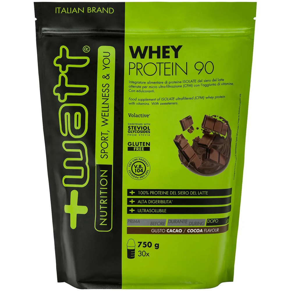 +Watt Whey Protein 90 750 gr Proteine Isolate Volac Vari Gusti