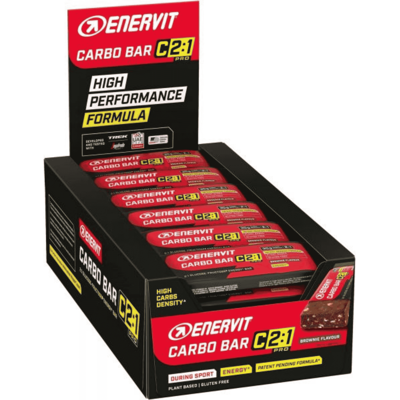 Enervit Carbo Bar C 2:1 Pro Box 30 X 45 gr Brownie Enervit Carbo Bar C 2:1 Pro Box 30 X 45 gr Brownie