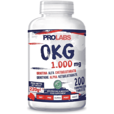 Prolabs OKG 1000 mg ornitina alfa chetoglutarato 200 cpr Prolabs OKG 1000 mg ornitina alfa chetoglutarato 200 cpr