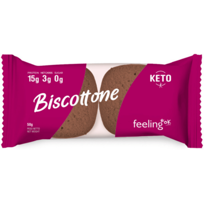 Feeling OK Biscottone Proteico 2X25 gr Cacao Feeling OK Biscottone Proteico 2X25 gr Cacao