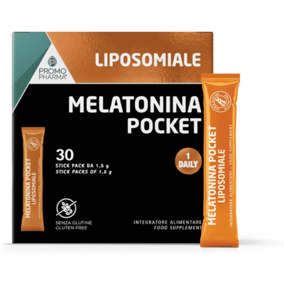 PromoPharma Melatonina Pocket Liposomiale 30 Stick 1,5 g PromoPharma Melatonina Pocket Liposomiale 30 Stick 1,5 g