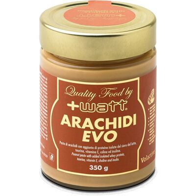 +Watt Arachidi Evo Burro d'arachidi con Taurina e proteine del Siero del Latte Vit E 350 gr +Watt Arachidi Evo Burro d'arachidi con Taurina e proteine del Siero del Latte Vit E 350 gr