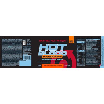 Scitec Nutrition Hot Blood 3.0 Hardcore Pre-Workout 700 gr con Creatina Arancia Scitec Nutrition Hot Blood 3.0 Hardcore Pre-Workout 700 gr con Creatina Arancia