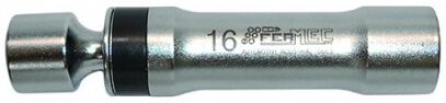 Bussole per candele att. 3/8" 100mm misura poligonali snodate 14-16-21 mm FERMEC