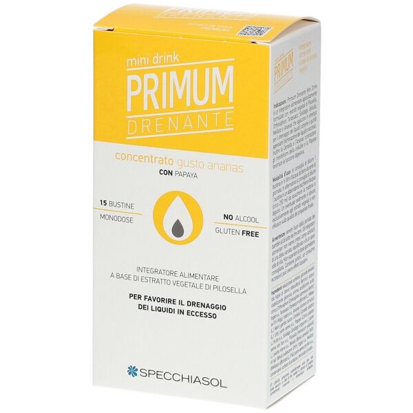 specchiasol mini drink primum drenante concentrato gusto ananas 150 ml bustina