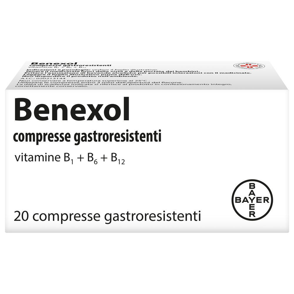 Benexol Trattamento Carenza di Vitamine B Compresse 20 pz Compresse re