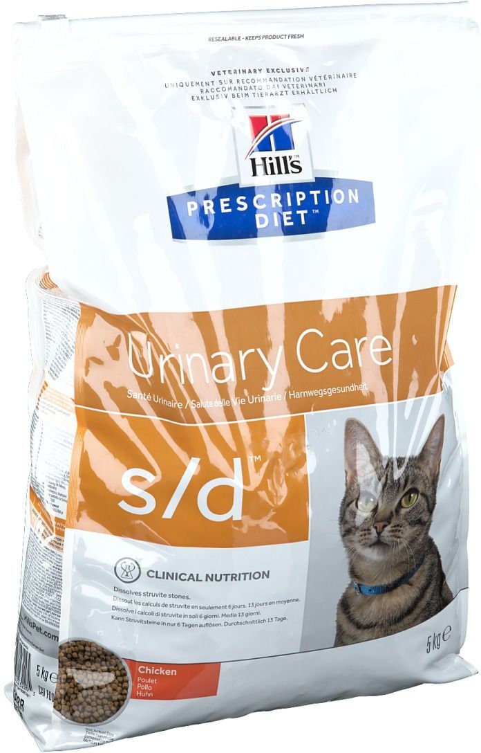 Hill's  Prescription Diet s/d Alimento per Gatti al Pollo 5 kg Impianti Hill's  Prescription Diet s/d Alimento per Gatti al Pollo 5 kg Impianti