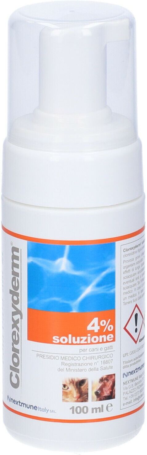 Clorexyderm ® Soluzione 4% 100 ml Soluzione Clorexyderm ® Soluzione 4% 100 ml Soluzione