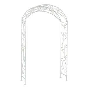 Milani Home arco da giardino per rampicanti stile provenzale in ferro verniciato