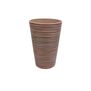 Milani Home Vaso Per Piante Da Esterno Interno Di Design In Fibra Sintetica Resistente Taupe x 46 x cm