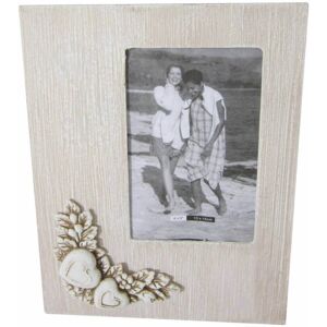 Milani Home Portafoto Shabby Chic Rettangolare 10x15 Per Interno Camera Cameretta Salotto I Tortora 18 x 23 x 2.5 cm